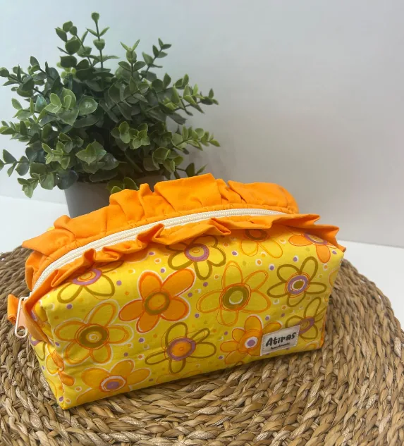 Neceser Box volante flores amarillo