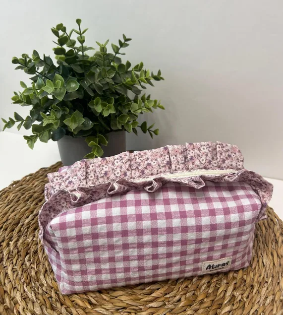 Neceser Box volante malva floral